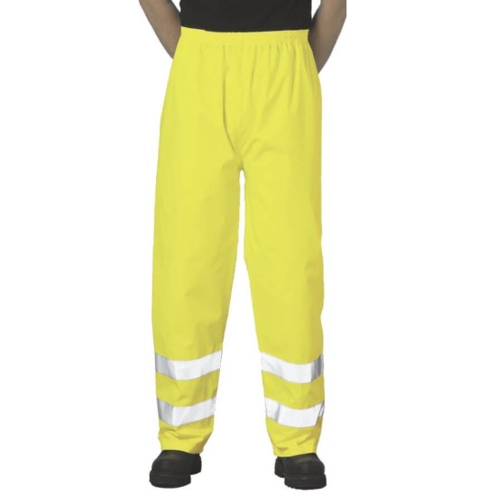 Pantaloni impermeabili reflectorizanti, inalta vizibilitate, Galben Pantaloni impermeabili reflectorizanti, inalta vizibilitate, Galben
