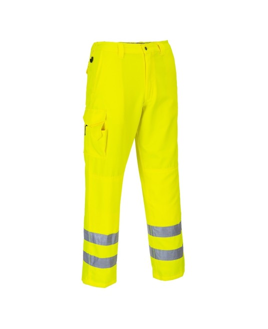 Pantaloni HiVis tercot 245g/m2 galbeni