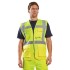 Vesta de protectie reflectorizanta, cu fermoar, galben, portocaliu, rosu [S476] Galben