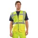 Vesta de protectie reflectorizanta, cu fermoar, galben, portocaliu, rosu, Galben Vesta de protectie reflectorizanta, cu fermoar, galben, portocaliu, rosu, Galben