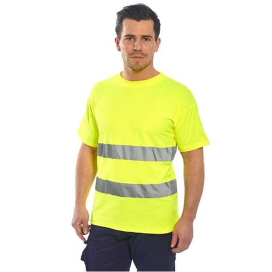 Tricou reflectorizant Hi-Vis Mesh cu maneca scurta [C394] Galben