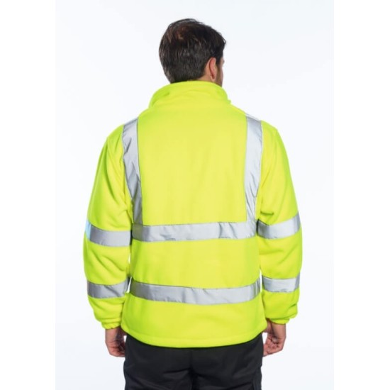 Fleece reflectorizant, inalta vizibilitate, rezistent la vant, 300g/m2[ F300] Portocaliu