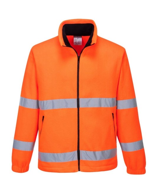 Fleece reflectorizant, inalta vizibilitate, rezistent la vant, 250g/m2 [F250] Portocaliu