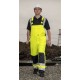 Salopeta de protectie cu pieptar, reflectorizanta, tercot 245g/m2 [TX72] Galben si bleumarin