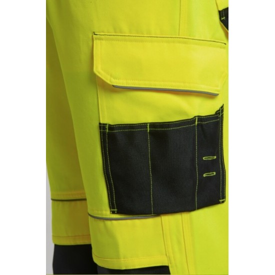 Pantaloni de protectie reflectorizanti, gama premium  PW3 [PW340] Galben si Bleumarin