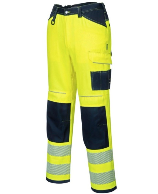 Pantaloni de protectie reflectorizanti, gama premium  PW3 [PW340] Galben si negru