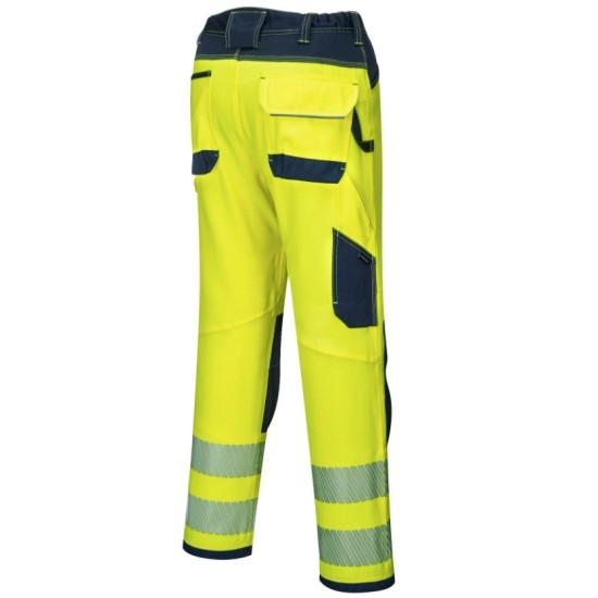 Pantaloni de protectie reflectorizanti, gama premium  PW3 [PW340] Galben si Bleumarin