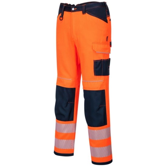 Pantaloni de protectie reflectorizanti, gama premium  PW3 [PW340] Portocaliu si negru