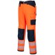 Pantaloni de protectie reflectorizanti, gama premium  PW3 [PW340] Portocaliu si bleumarin