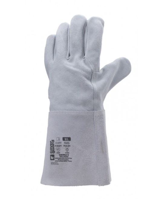 Manusi sudura piele vita, gri