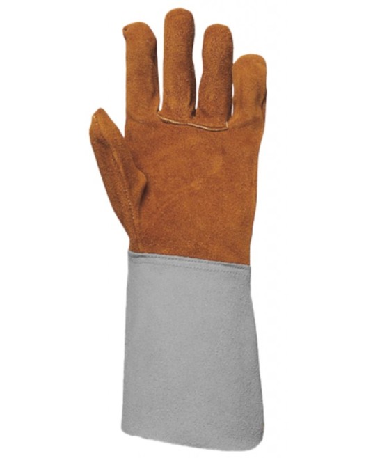 Manusi sudura TIG piele bovina, portocaliu