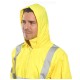 Jacheta de ploaie reflectorizanta, inalta vizibilitate, impermeabila [H440] Galben