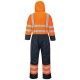 Combinezon vatuit reflectorizant, HiVis, Portocaliu si bleumarin Combinezon vatuit reflectorizant, HiVis, Portocaliu si bleumarin