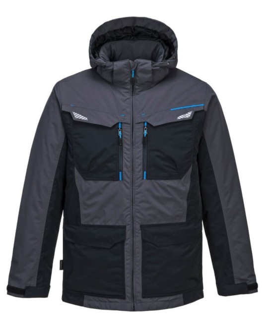 Jacheta vatuita premium, impermeabila si calduroasa Gri metalic