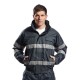 Jacheta de protectie reflectorizanta vatuita, impermeabila, bomber, Iona Lite, Negru Jacheta de protectie reflectorizanta vatuita, impermeabila, bomber, Iona Lite, Negru