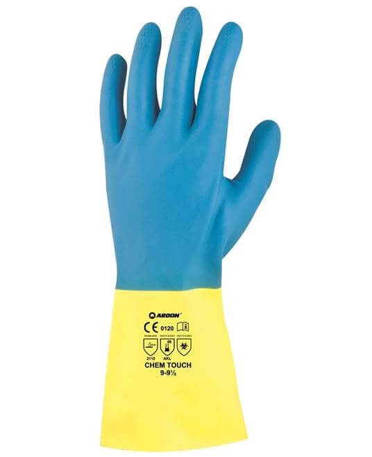 Manusi din latex si neopren, cu protectie chimica si protectie micro-organisme [A5501] 