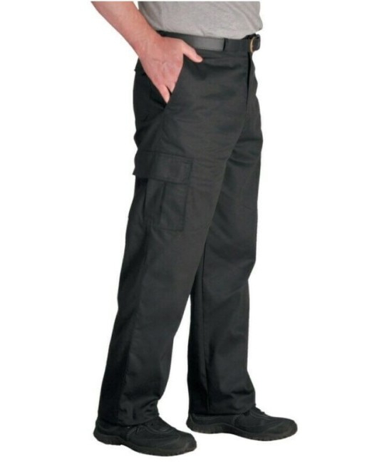 Pantaloni recomandati pentru Paza, buzunare Kombat, tercot, 245g/m2 [C701] Negru