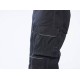 Pantaloni de lucru foarte rezistenti, buzunare pentru scule, tercot, 300g/m2, gama premium PW3 [T602] Gri si negru