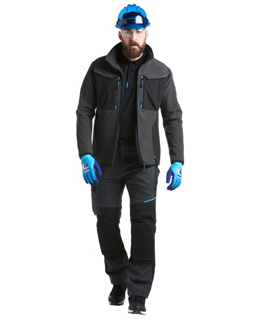 Pantaloni de lucru calitate premium Portwest, material stretch, colectia WX3 [T701] Gri si negru