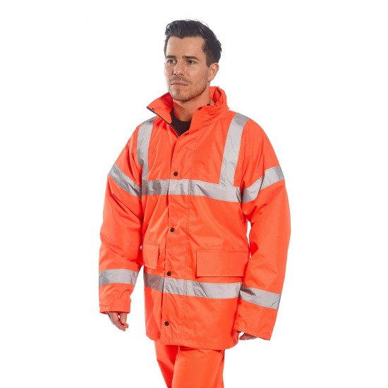 Jacheta vatuita reflectorizanta, inalta vizibilitate, HiVis [RT30] Portocaliu