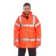 Jacheta vatuita reflectorizanta, inalta vizibilitate, HiVis [RT30] Portocaliu