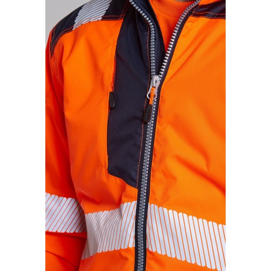 Jacheta de lucru reflectorizanta, inalta vizibilitate, gama premium PW3 [T500] Portocaliu
