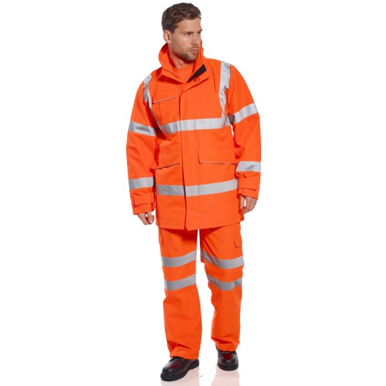 Jacheta de protectie reflectorizanta, colectia Extreme Rainwear, Portocaliu Jacheta de protectie reflectorizanta, colectia Extreme Rainwear, Portocaliu
