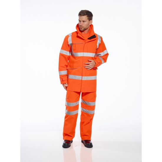 Jacheta de protectie reflectorizanta, colectia Extreme Rainwear, Portocaliu Jacheta de protectie reflectorizanta, colectia Extreme Rainwear, Portocaliu