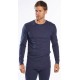 Tricou termic cu maneca lunga, protectie la frig, 200g/m2 [B123] Bleumarin