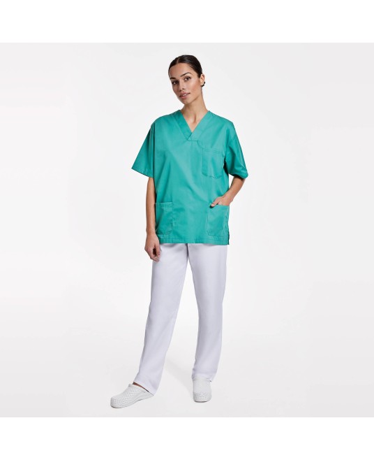Pantaloni medicali unisex [PA9097AB] , Alb