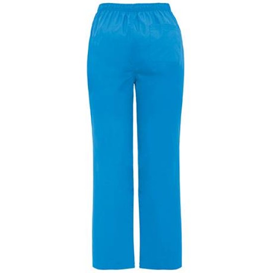 Pantaloni unisex industria alimentara, albastri azuriu