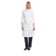Halat medical pentru femei, calitate premium, tercot, 210g/m2 [LW56] Alb