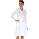 Halat medical pentru femei, calitate premium, tercot, 210g/m2 [LW56] Alb