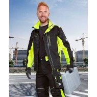 Jacheta calitate premium, tercot kanvas 270g/m2 Neon Negru si galben