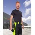 Pantaloni de lucru calitate premium, tercot kanvas 270g/m2 Neon Negru si galben