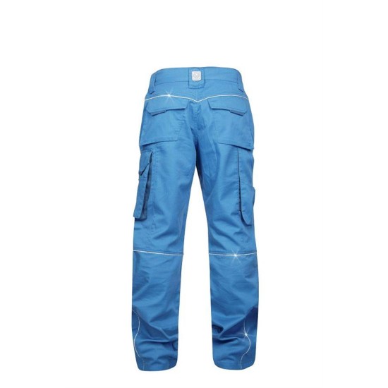 Pantaloni de lucru vara calitate excelenta, tercot 200g/m2, Albastru deschis Pantaloni de lucru vara calitate excelenta, tercot 200g/m2, Albastru deschis