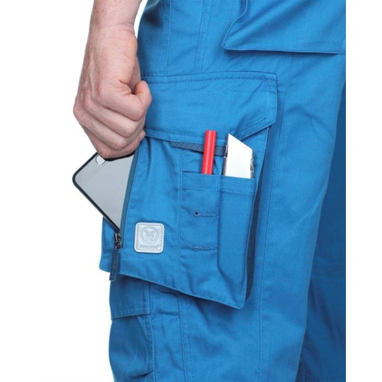 Pantaloni de lucru vara calitate excelenta, tercot 200g/m2, Albastru deschis Pantaloni de lucru vara calitate excelenta, tercot 200g/m2, Albastru deschis