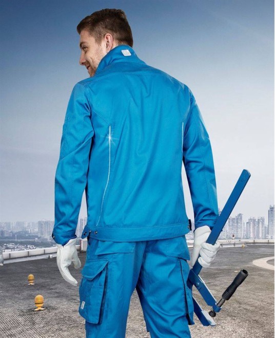 Jacheta de lucru vara calitate excelenta, tercot 200g/m2, Summer, Albastru deschis