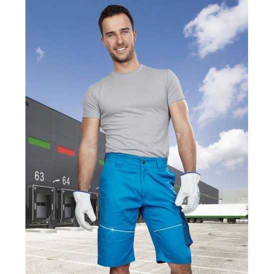 Pantaloni scurti de lucru, calitate excelenta, tercot 200g/m2, Albastru deschis Pantaloni scurti de lucru, calitate excelenta, tercot 200g/m2, Albastru deschis