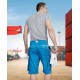 Pantaloni scurti de lucru, calitate excelenta, tercot 200g/m2, Albastru deschis Pantaloni scurti de lucru, calitate excelenta, tercot 200g/m2, Albastru deschis