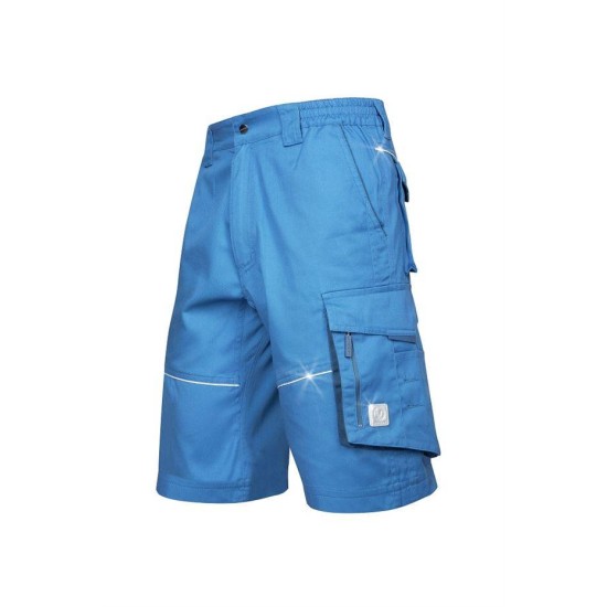 Pantaloni scurti de lucru, calitate excelenta, tercot 200g/m2, Albastru deschis Pantaloni scurti de lucru, calitate excelenta, tercot 200g/m2, Albastru deschis