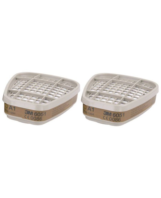 Filtre  A1 pentru vapori organici 3M 6051 Gri