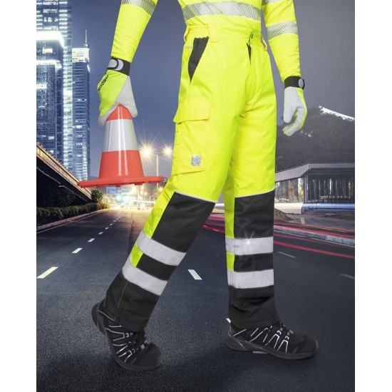 Pantaloni de iarna reflectorizanti HiVis Galben Pantaloni de iarna reflectorizanti HiVis Galben