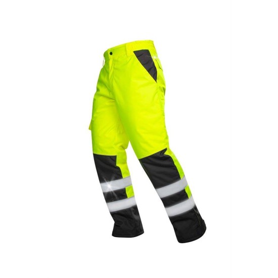 Pantaloni de iarna reflectorizanti HiVis Galben Pantaloni de iarna reflectorizanti HiVis Galben