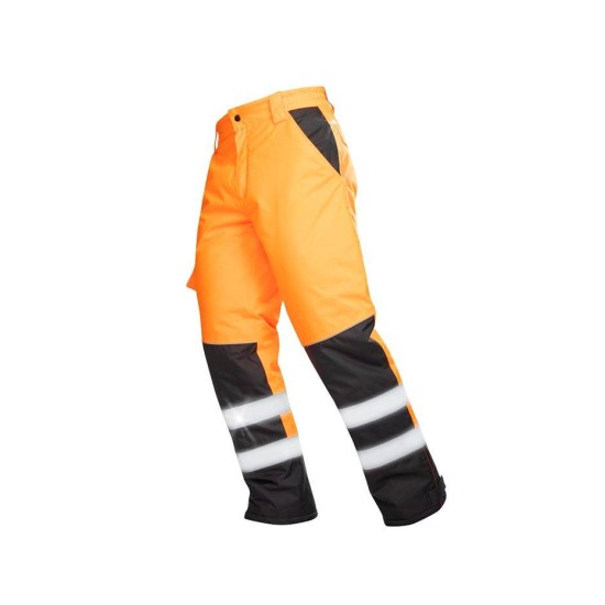 Pantaloni de iarna reflectorizanti HiVis Portocaliu Pantaloni de iarna reflectorizanti HiVis Portocaliu
