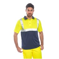 Tricou Polo Doua tonuri, Galben si bleumarin