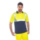 Tricou Polo Doua tonuri, Galben si bleumarin Tricou Polo Doua tonuri, Galben si bleumarin