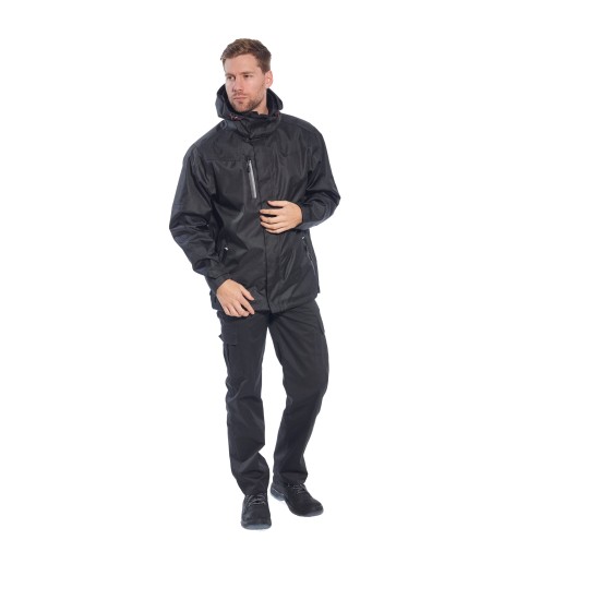 Jacheta de protectie impermeabila, colectia Extreme Rainwear, Negru