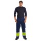 Pantaloni de protectie Multinorm: ignifuga reflectorizanta, antistatica, chimica [MV26] Galben si bleumarin