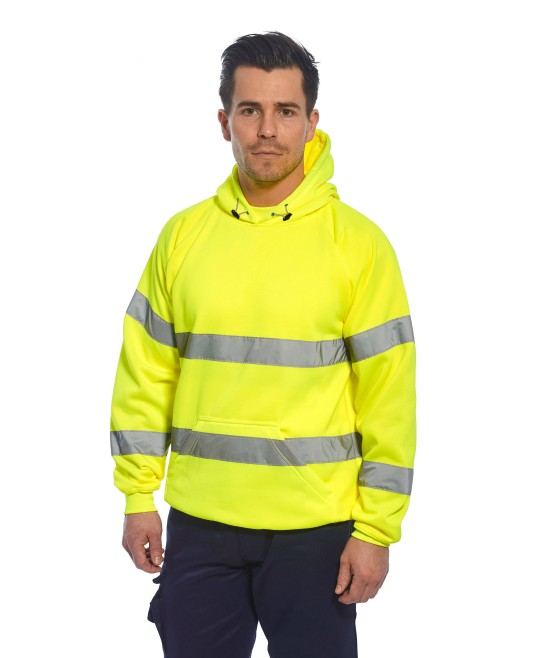 Hanorac cu gluga reflectorizant, inalta vizibilitate [B304] Galben